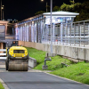 Foto de trabajos de la UMV en una ciclorruta de Bogotá
