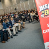 Foto de participantes en la Megaferia de Empleo de Bogotá.