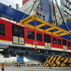 Foto de un tren de la Línea 1 del Metro de Bogotá.