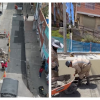 Imágenes de un frente de obra de la UMV en Bogotá