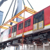 Foto de uno de los trenes del Metro. 