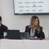 Foto de la audiencia de inicio de proceso sancionatorio contra Sencia por el estado de la grama del estadio El Campín de Bogotá.