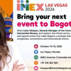 Pieza publicitaría de la participación de Bogotá en IMEX 2026