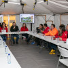 Foto del Puesto de Mando Unificado (PMU) instalado en Bogotá para prevenir emergencias por lluvias en autopista Norte.