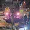 Foto de obras y maquinaria del Acueducto de Bogotá en una vía.