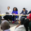 Foto de la asistencia del alcalde Carlos Fernando Galán ante la Comisión Consultiva Distrital de comunidades afro en Bogotá.