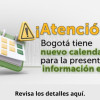 Imagen de nuevo calendario de presentación información exógena en Bogotá 2026.