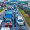 Vehículos en una vía de Bogotá