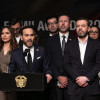 Foto del encuentro del alcalde Carlos Fermamd Galán, el presidente Abelardo de La Espriella, los equipos de Gobierno de Bogotá y la Nación.