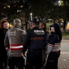 Foto de funcionarios y gestores del orden durante intervención en el Park Way.