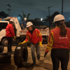 Foto de funcionarios del Distrito en un operativo de limpieza 