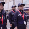 Gestores del Orden durante su jornada por la carrera Séptima.