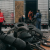 Foto de funcionarios del Distrito en un operativo de limpieza 