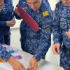 Funcionarios del INPEC durante actividad.