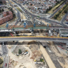 Foto de un frente de obra del Metro de Bogotá