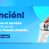 Imagen gráfica con el texto: novedades en el servicio de acueducto en la localidad de Puente Aranda 