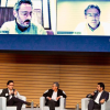 Foto de un panel en el marco de conmemoración de diez años de Secretaría de Seguridad