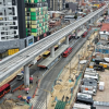 Foto de un frente de obra del Metro
