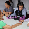 Foto de una feria de empleo en Bogotá 