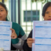 Foto de dos mujeres de la comunidad Emberá 