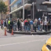 Foto de manifestaciones en Bogotá 