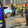 Foto que muestra carros y motos de policías 