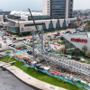 Foto de un puente en construcción