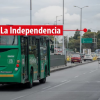 Foto de un bus alimentador de TransMilenio