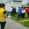 Foto de el simulacro de evacuación en San Cristóbal 