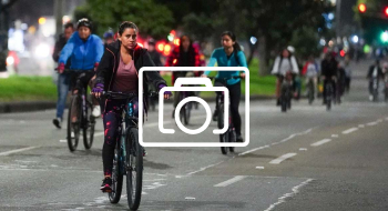 Fotos: Ciclovía Nocturna en Bogotá, así se vivió el jueves 8 de agosto