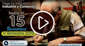 Pago Impuesto de Industria y Comercio por internet. - Foto: YouTube Secretaría de Hacienda. Pago Impuesto de Industria y Comercio por internet. - Foto: YouTube Secretaría de Hacienda.