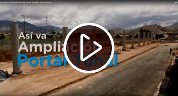 Ampliación Portal Tunal. Foto: YouTube IDU. Ampliación Portal Tunal. Foto: YouTube IDU.