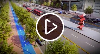 Así será la Línea Alimentadora del Metro Avenida 68 Imagen del render de la Avenida 68.