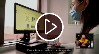 Imagen relacionada con solicitud de certificado de discapacidad. 