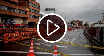 Cierre en la calle 72 para la construcción del intercambiador vial 
