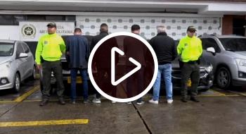 Cuatro hombres capturados en Engativá señalados por hurto de carros 
