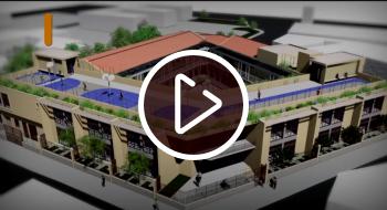 Así quedará el colegio San Francisco de Asís en localidad Los Mártires