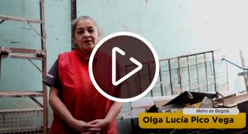 Olga Lucía Pico, beneficiaria de la gestión predial del Metro