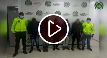 Banda de 'Los Norteños' capturados por hurto de automotores en Bogotá