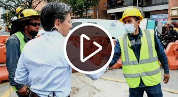 Alcaldesa revisó avances de obras del Metro Calle 72 y de Av. Rincón