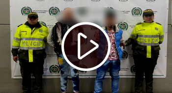 La Policía reveló el video de los capturados por hurto en la capital de la Repúb