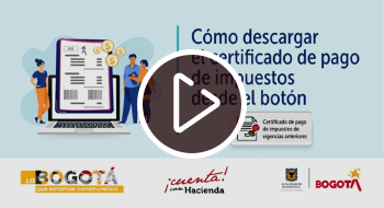 ¿Cómo descargar el certificado de pago de impuestos en Bogotá? 