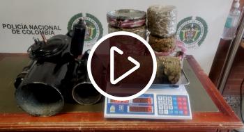 ¡Video! Así encontró la Policía encomienda con estupefacientes en El Dorado