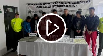 Video: 8 integrantes de 'Los Tigres' capturados, banda de microtráfico en Bogotá