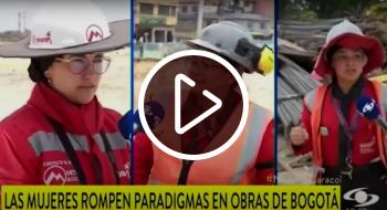 Historia de tres mujeres que trabajan en obras de Bogotá 