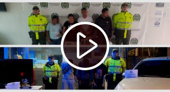En video las dos mujeres y cinco hombres capturados por hurto a residencias