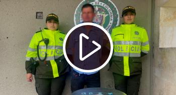 En video: este es el capturado por vender estupefacientes en C. Bolívar