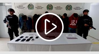 ¡Hurtaban motos para extorsionar a los propietarios! En video el operativo 