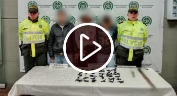 En video los 3 capturados que integraban banda de microtráfico en Ciudad Bolívar