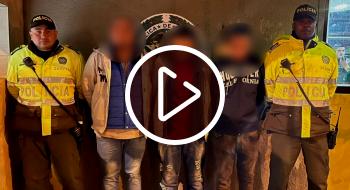 Policía recupera celulares y captura a 3 hombres por hurto en Bogotá ¡Video!